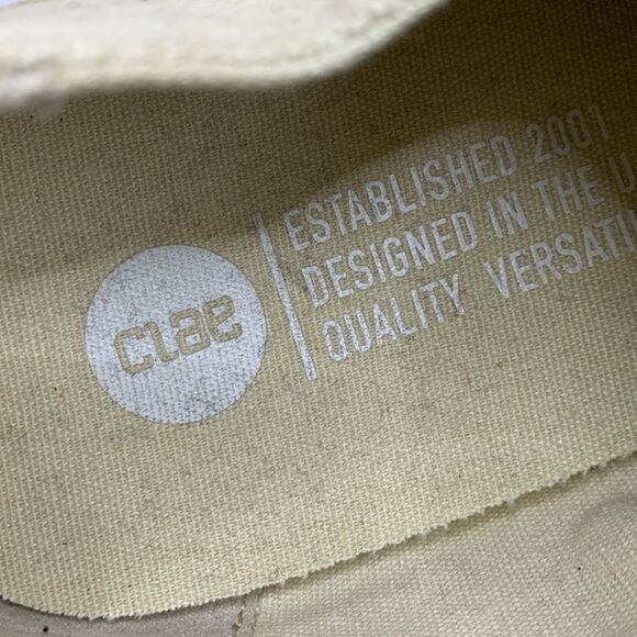 Clae Ellington tan colored outter canvas body lace up style men’s size 10.5 - Picture 10 of 10